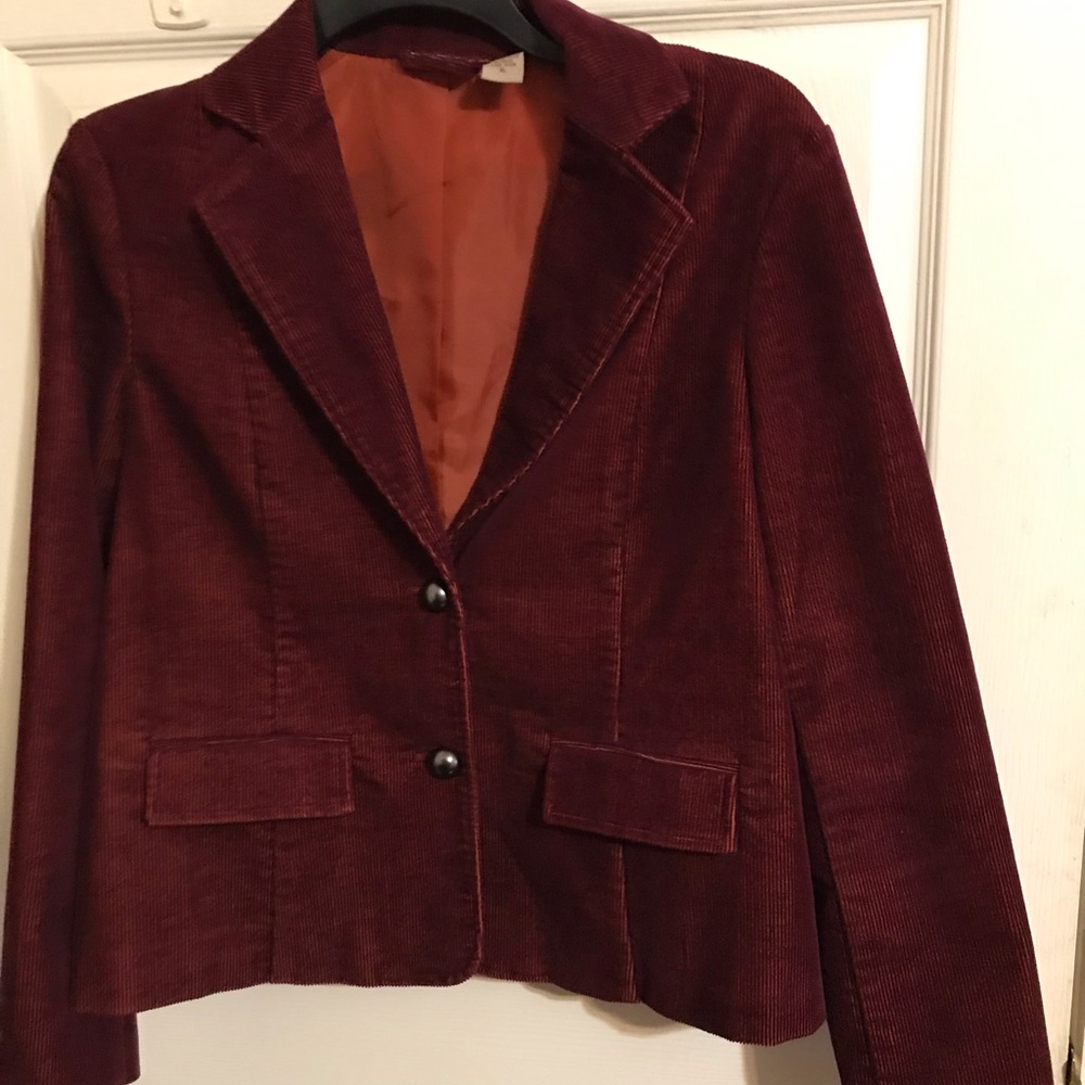 Maroon Corduroy Jacket, machine wash, nice jacket